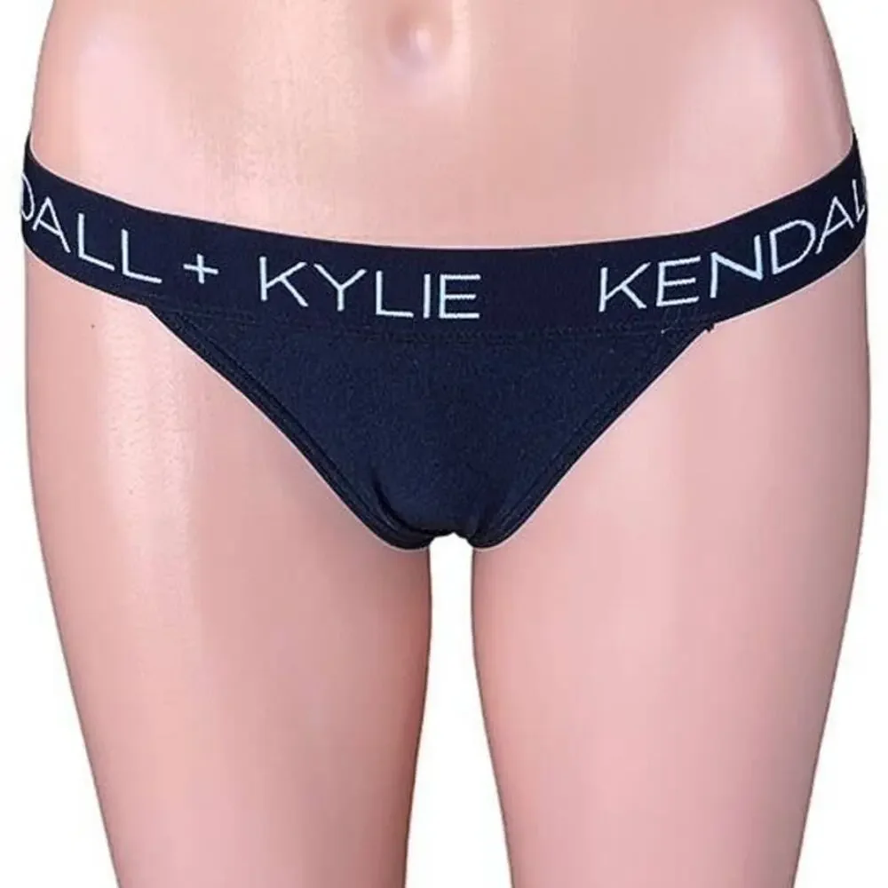 NWT ~ KENDALL + KYLIE Black Bikini Bottom Swimsuit ~ Women's Size SMALL